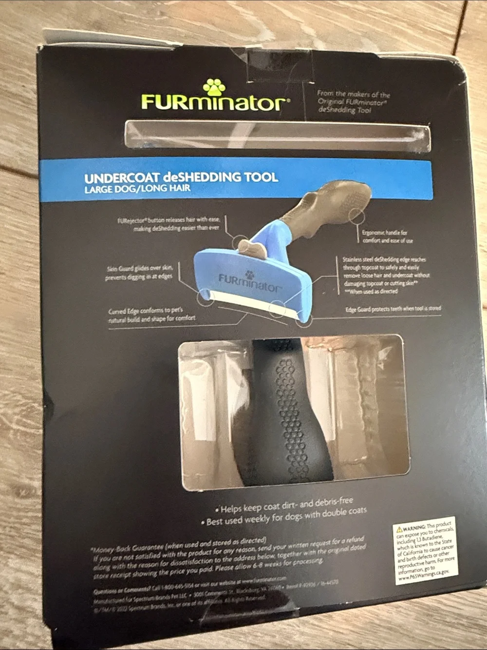 New FURminator Undercoat deShedding Tool. Large dog. Gift.